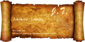 Jankov Tamás névjegykártya