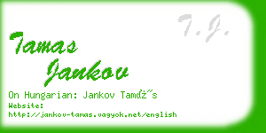 tamas jankov business card